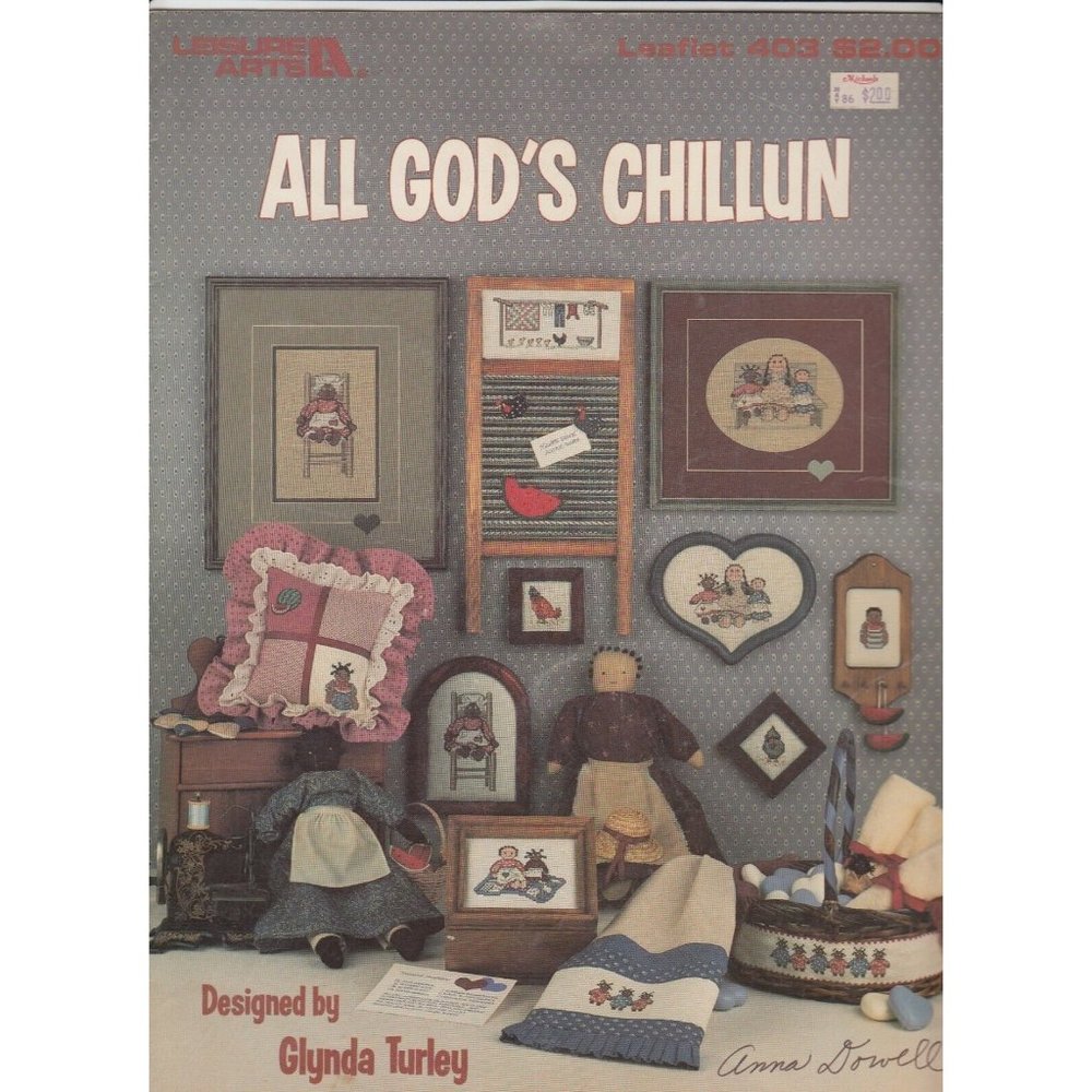 Leisure Arts All God's Chillun Cross Stitch Pattern Leaflet 403 Turley Children